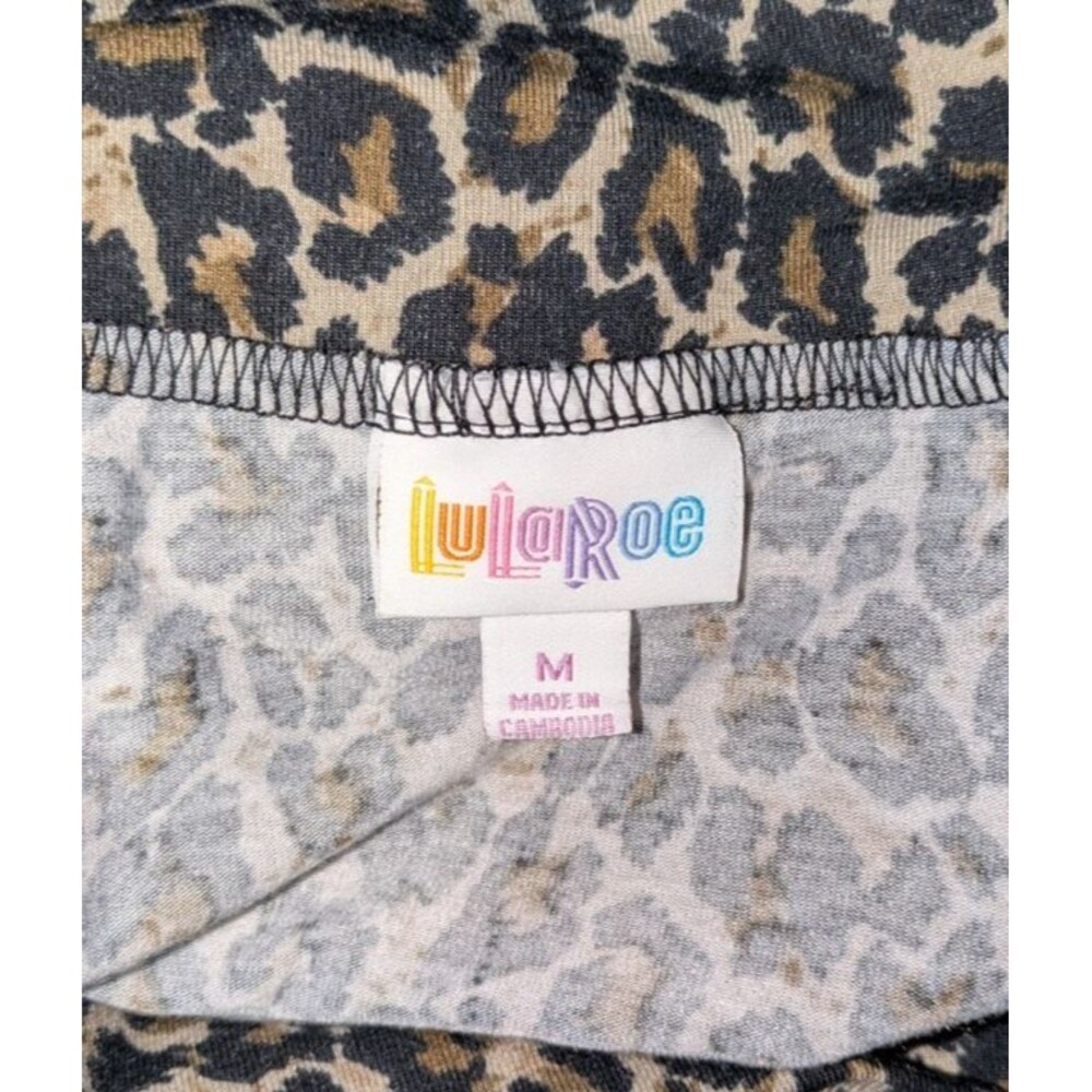 LuLaRoe M Leopard Animal Print Maxi Skirt Long Yoga Band Comfort Modest Casual - Picture 5 of 6